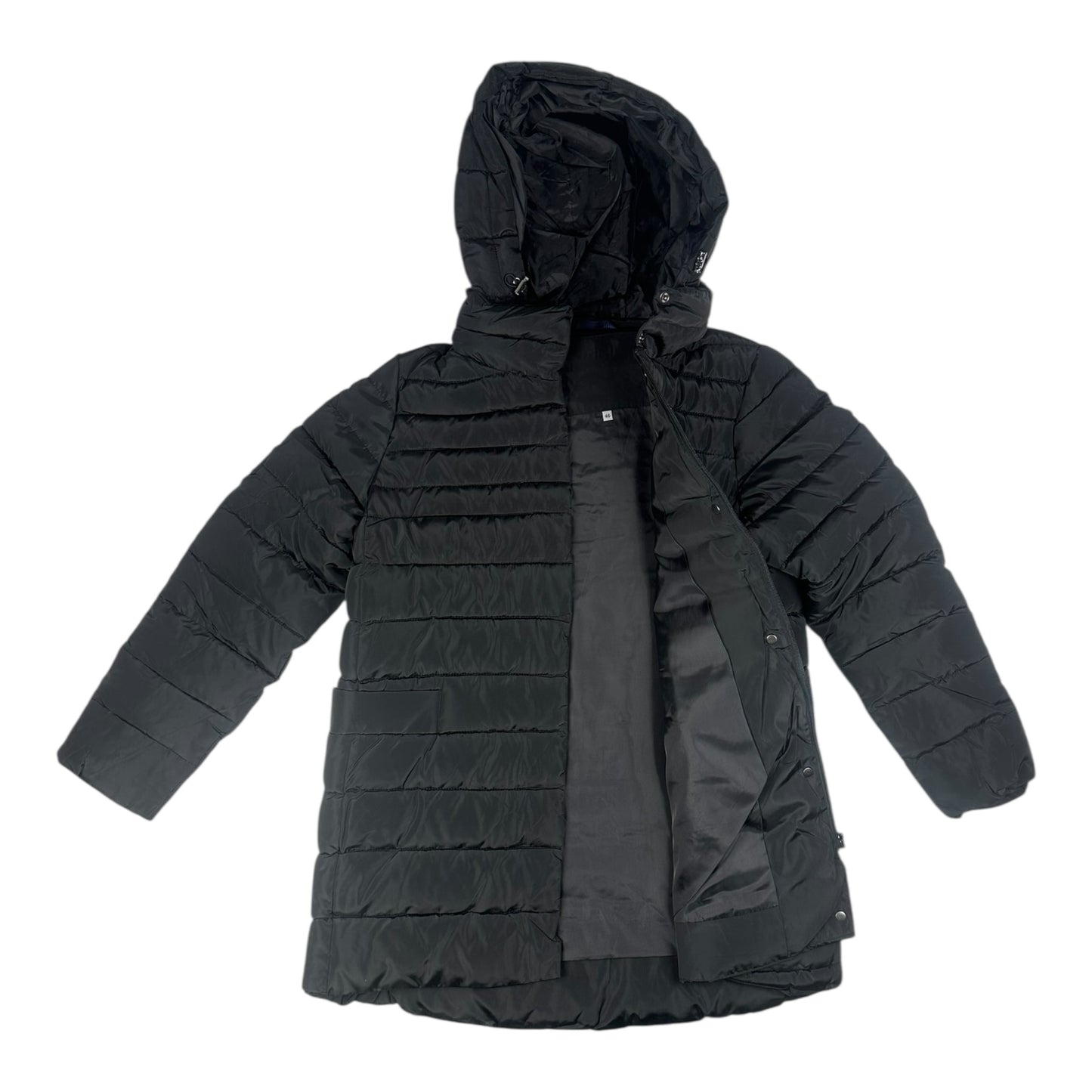 Angel Shopping Μακρύ Γυναικείο Μπουφάν για Χειμώνα Μαύρο