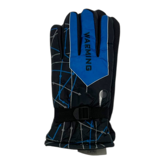 Χειμερινά Ανδρικά Γάντια Μηχανής Μπλε