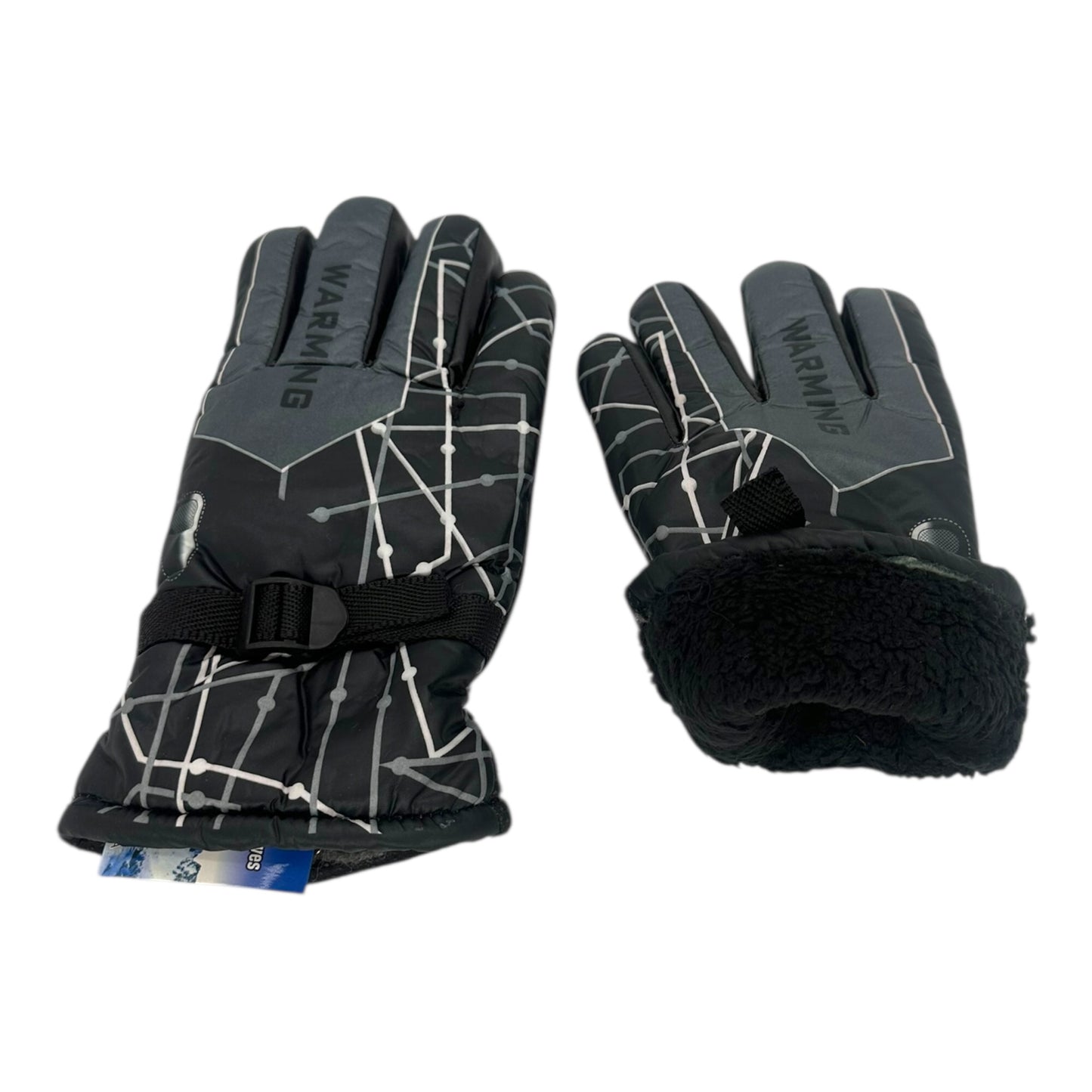 Χειμερινά Ανδρικά Γάντια Μηχανής Γκρί