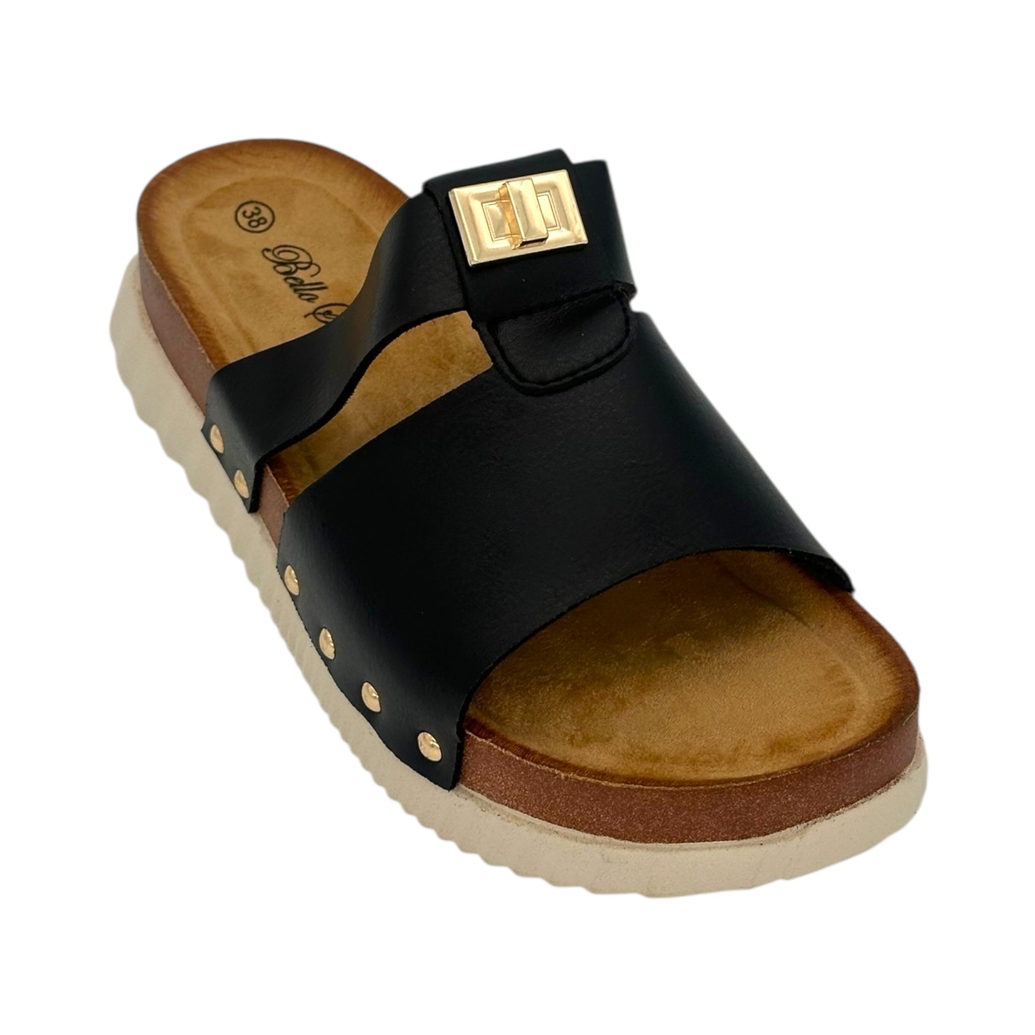 Angel shopping Γυναικεία Σανδάλια Πλατφόρμες Black - Angel shopping