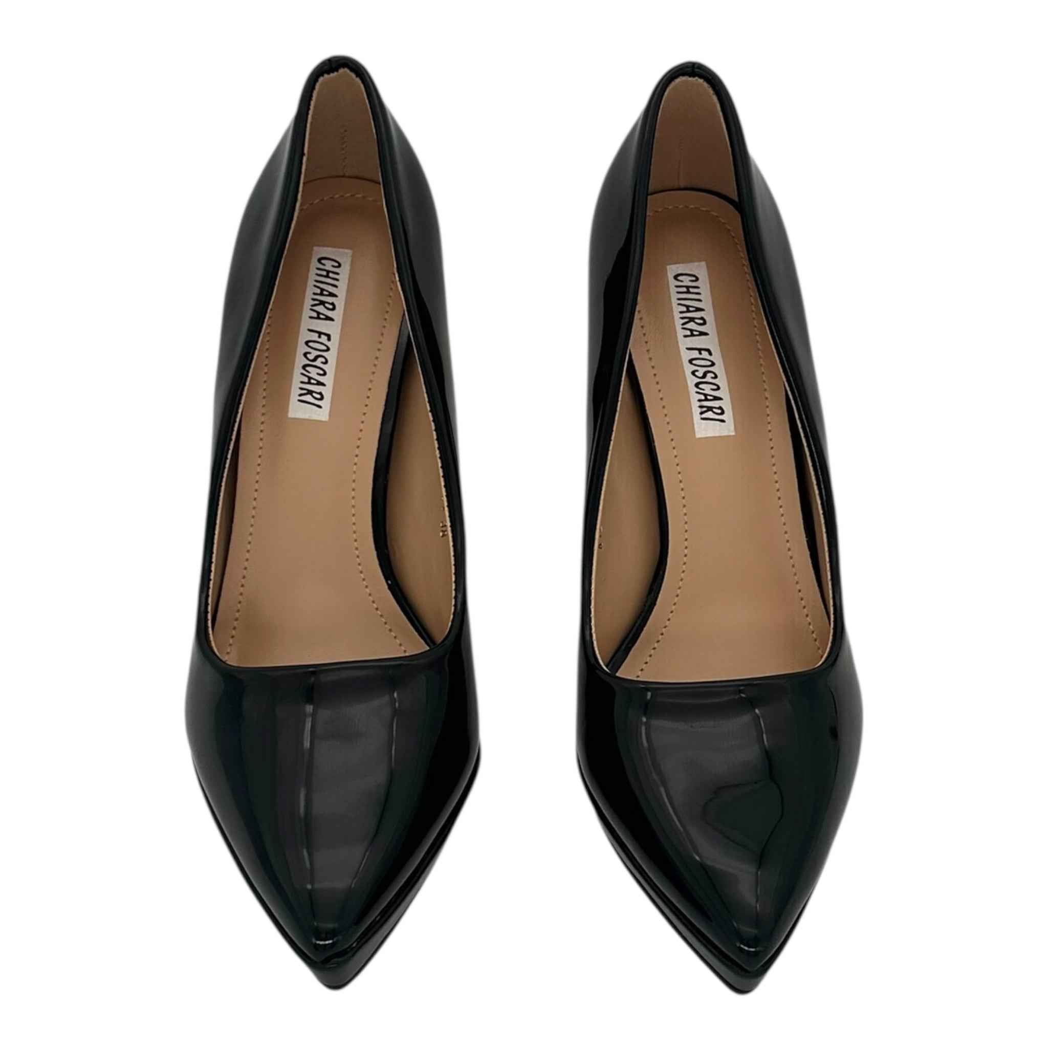 CHIARA FOSCARI Γυναικείες Γόβες Λουστρίνι με Τακούνι 10cm Black