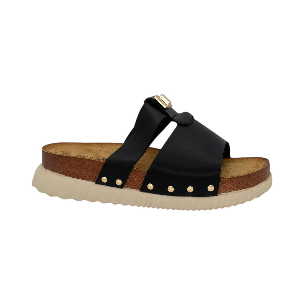 Angel shopping Γυναικεία Σανδάλια Πλατφόρμες Black - Angel shopping