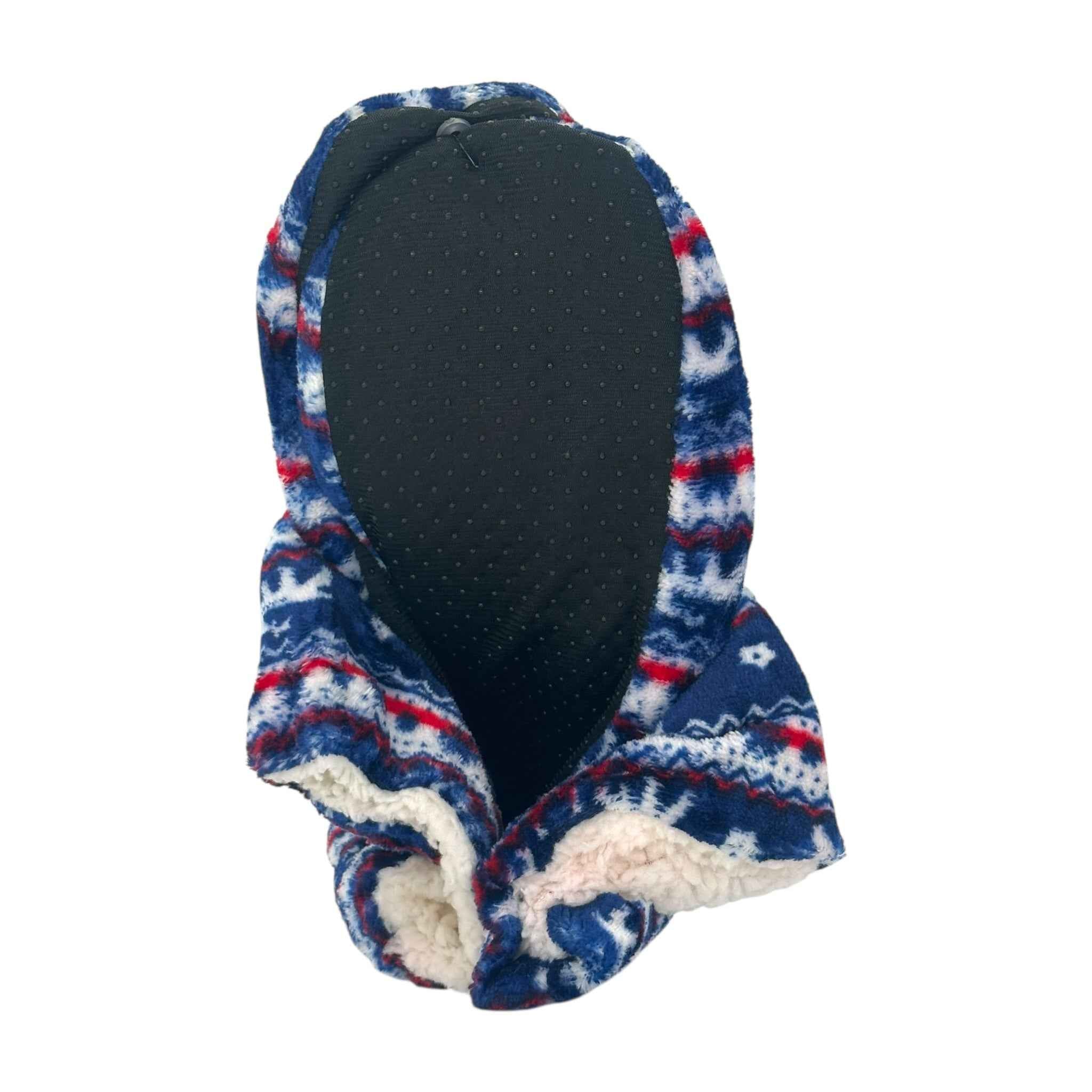 Angel Γυναικείες Παντόφλες Μποτάκια Fleece Μπλε