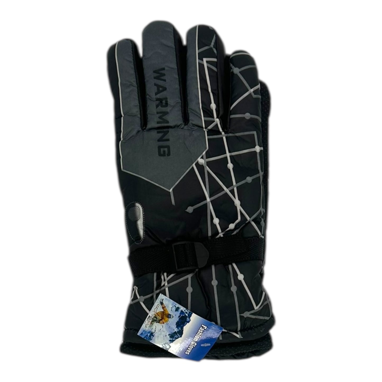 Χειμερινά Ανδρικά Γάντια Μηχανής Γκρί