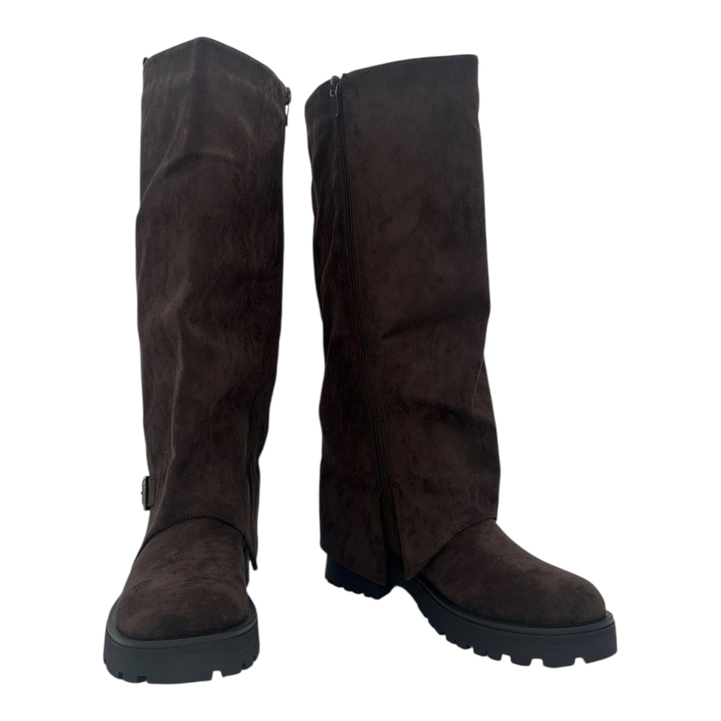 Alta Moda Suede Γυναικείες Μπότες Καφέ