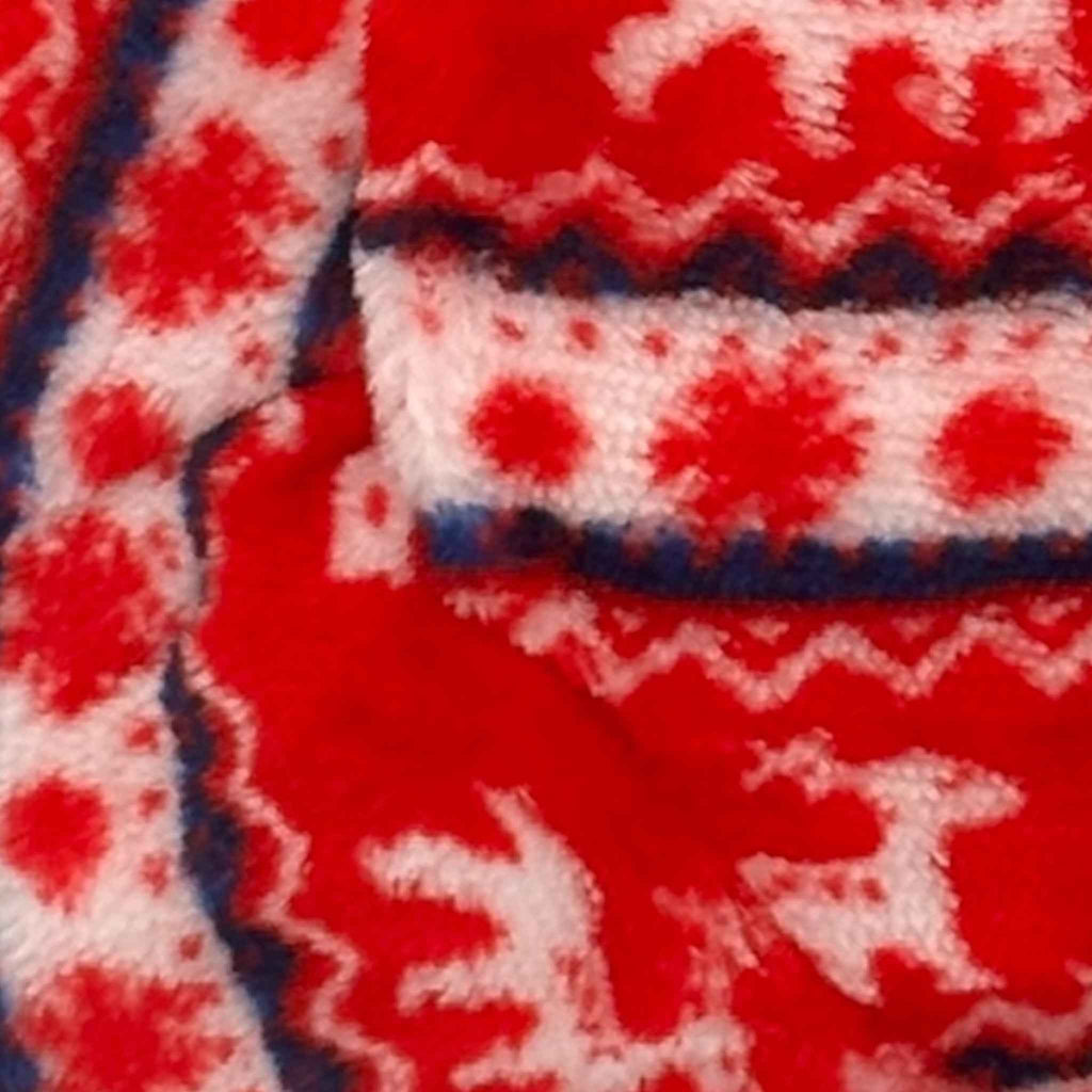 Angel Παιδικές Παντόφλες Μποτάκια Fleece Κοκκινο