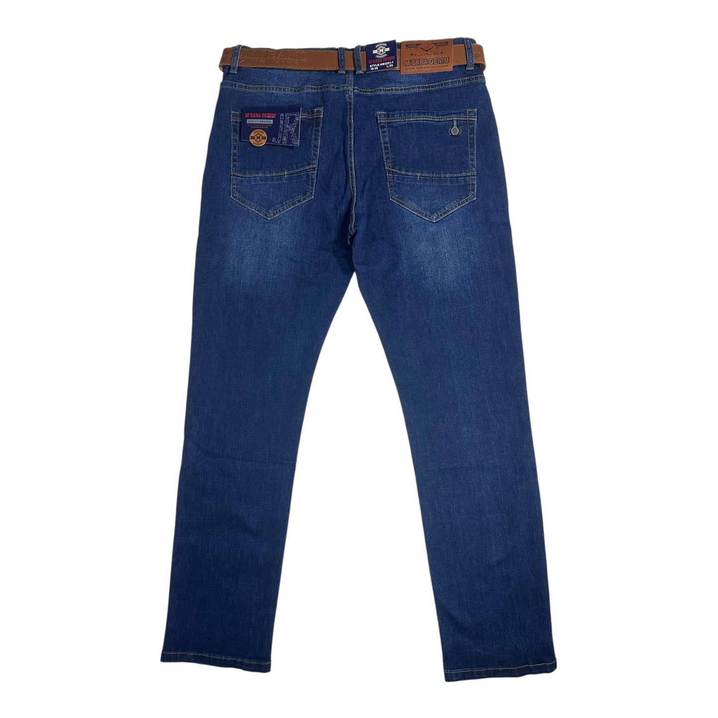 M’SARA Ανδρικό Τζιν Denim Μπλε