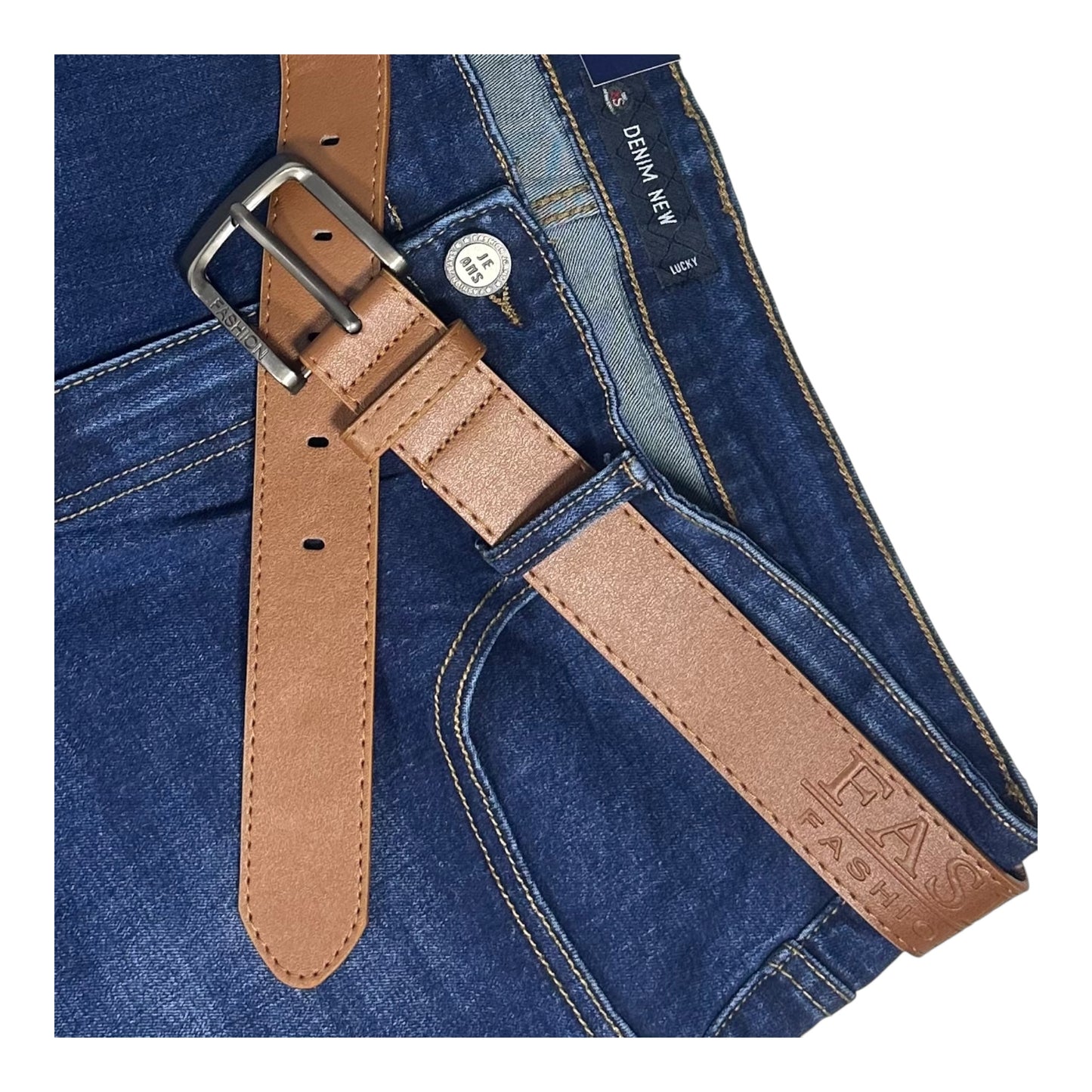 M’SARA Ανδρικό Τζιν Denim Μπλε
