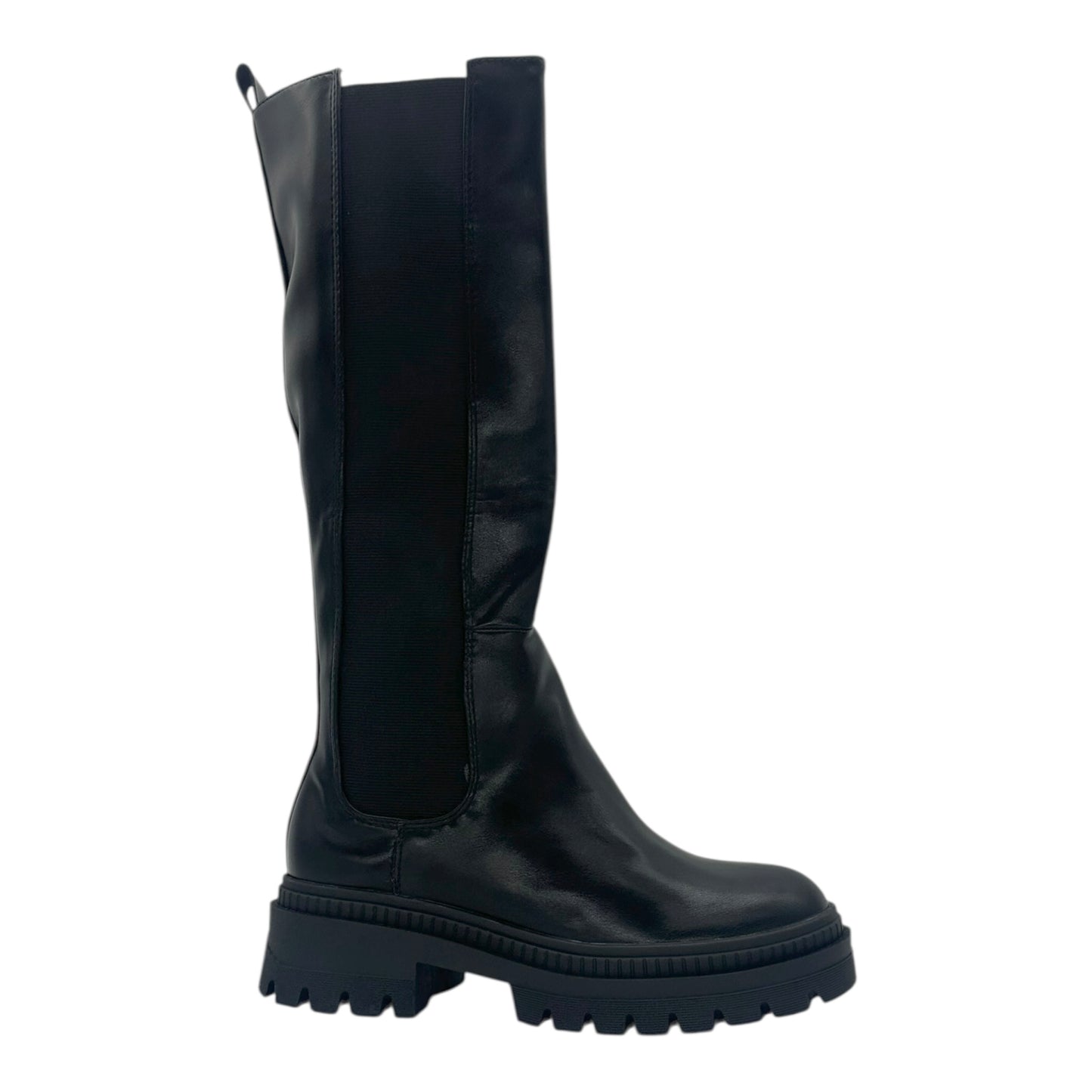 Mira & Max Γυναικείες Μπότες με Μεσαίο Τακούνι Μαύρες