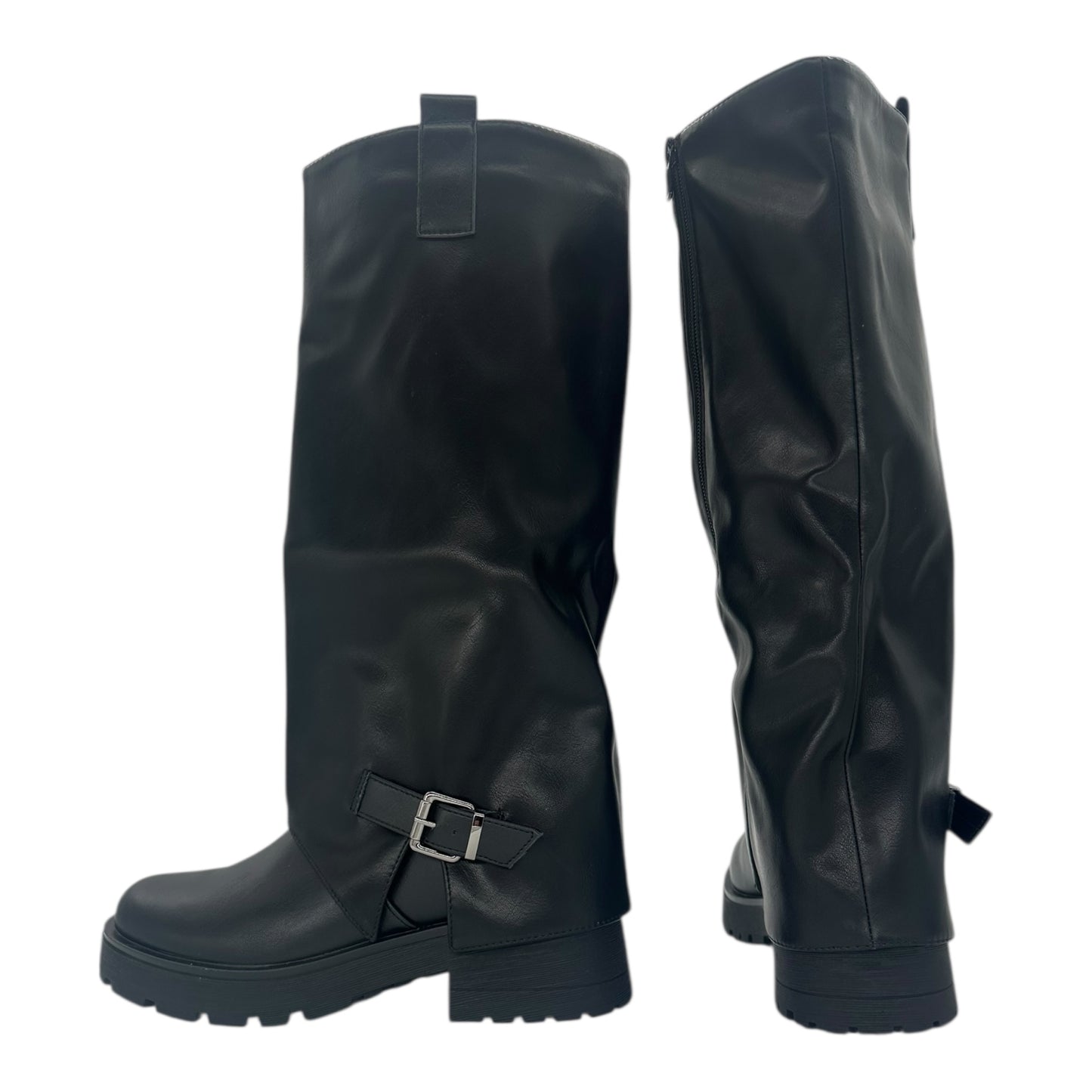 Alta Moda Suede Γυναικείες Μπότες Μαύρες