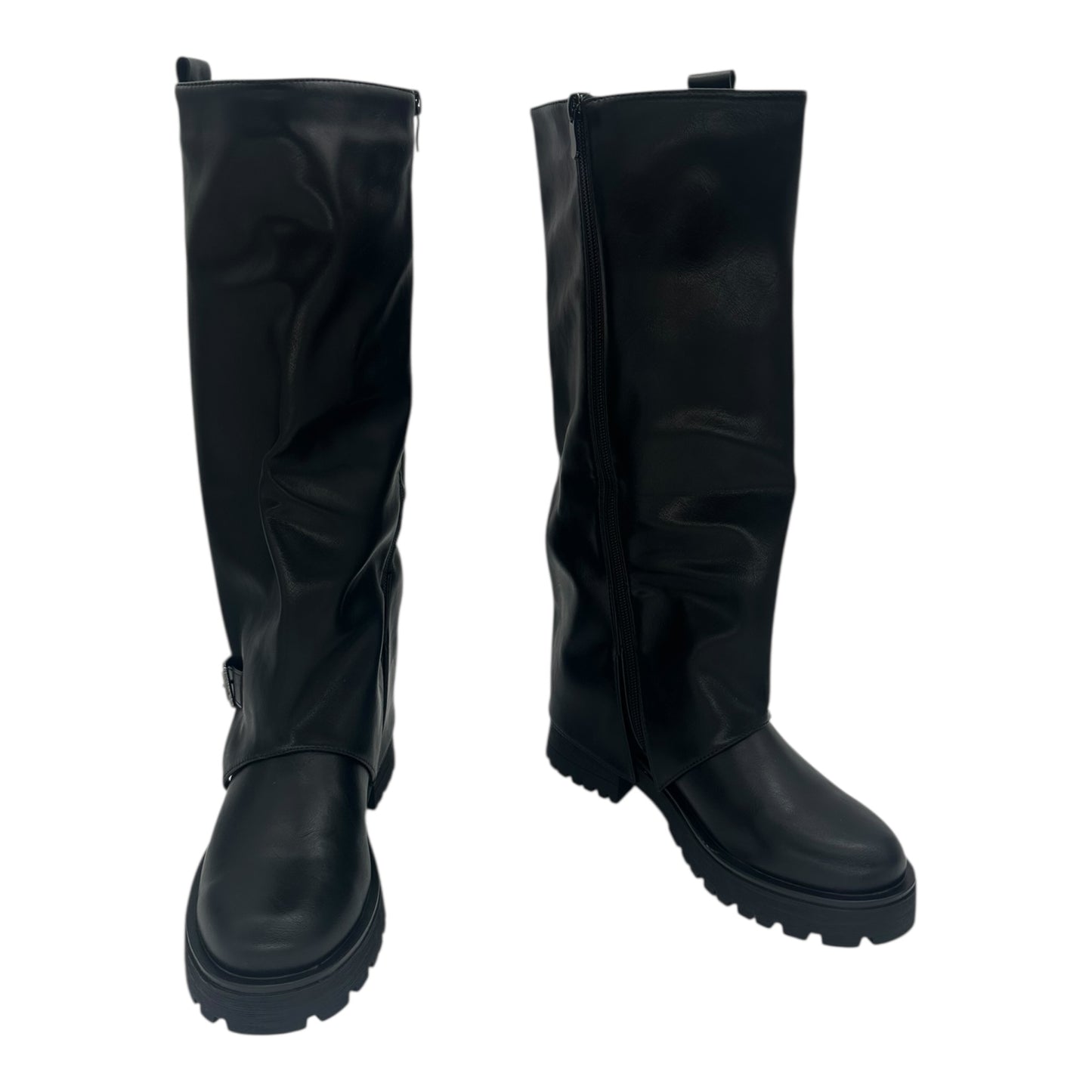 Alta Moda Suede Γυναικείες Μπότες Μαύρες