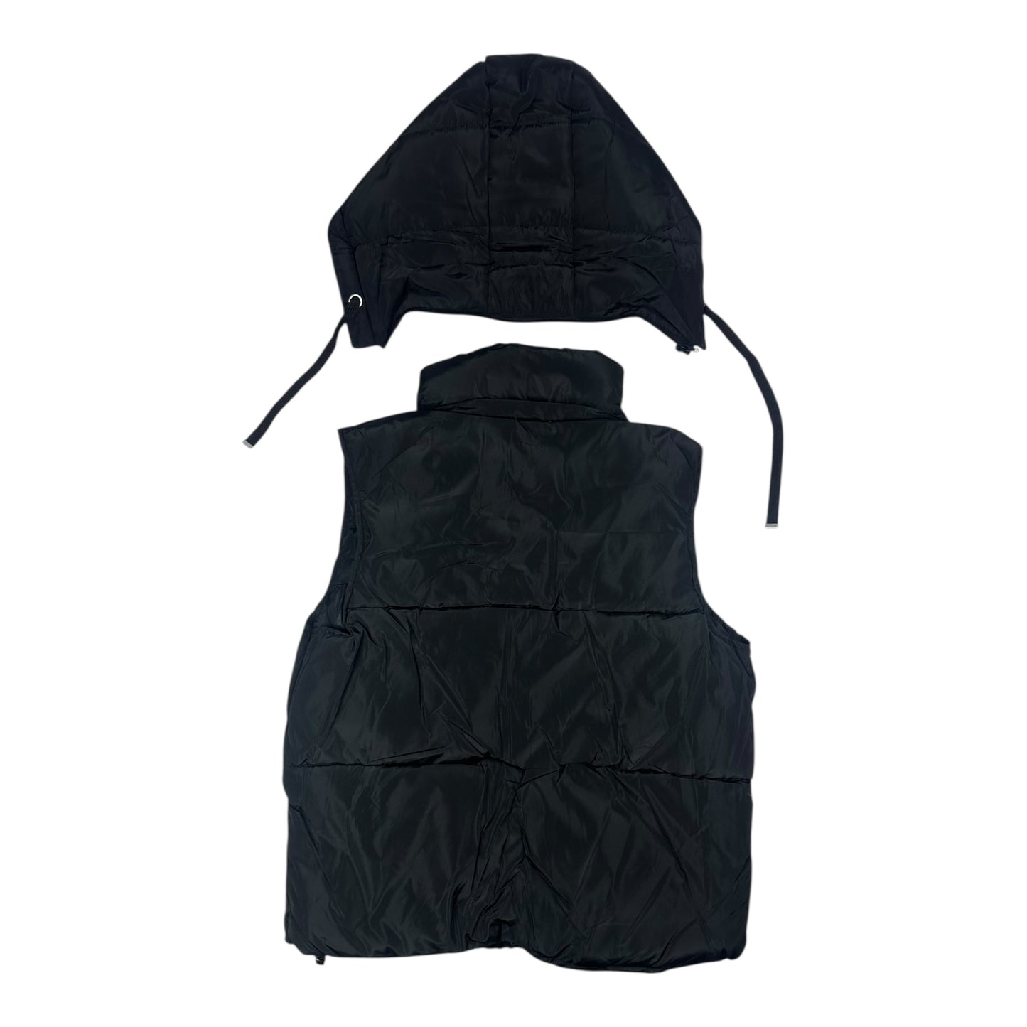 Angel Shopping Γυναικείο Αμάνικο Μπουφάν για Χειμώνα Μαύρο