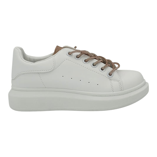 Angel Shopping δερμάτινα sneakers White