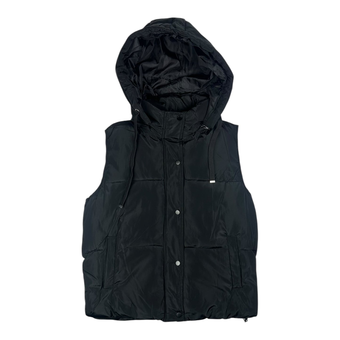 Angel Shopping Γυναικείο Αμάνικο Μπουφάν για Χειμώνα Μαύρο