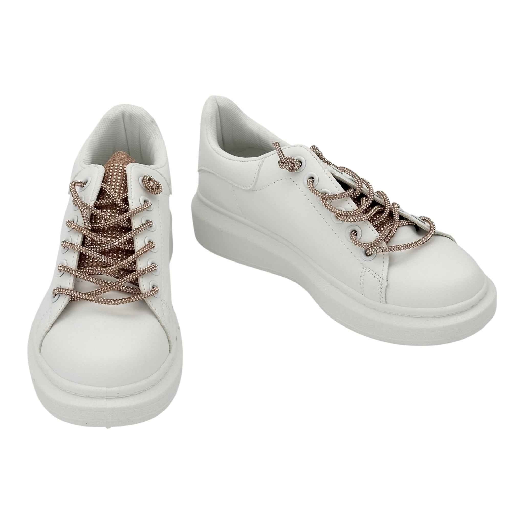 Angel Shopping δερμάτινα sneakers White