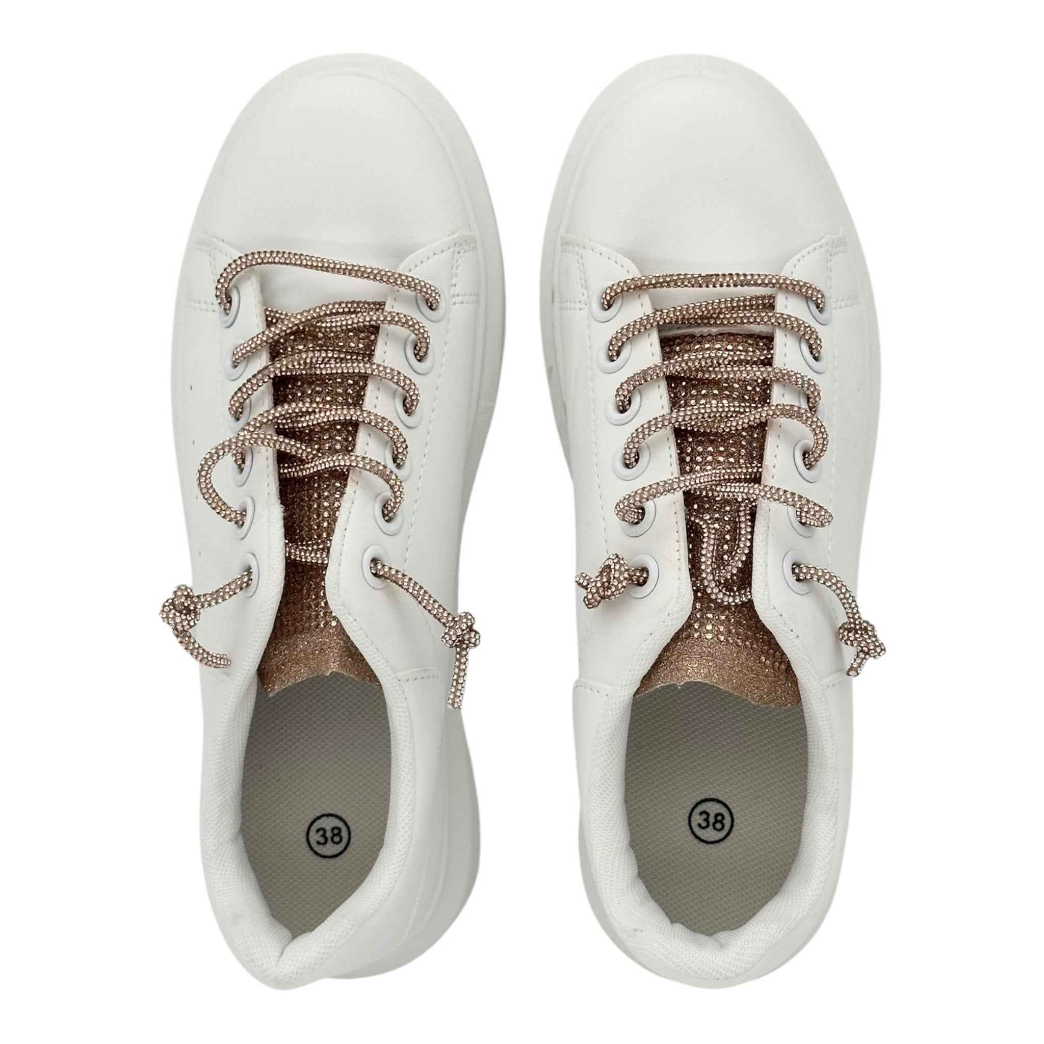 Angel Shopping δερμάτινα sneakers White