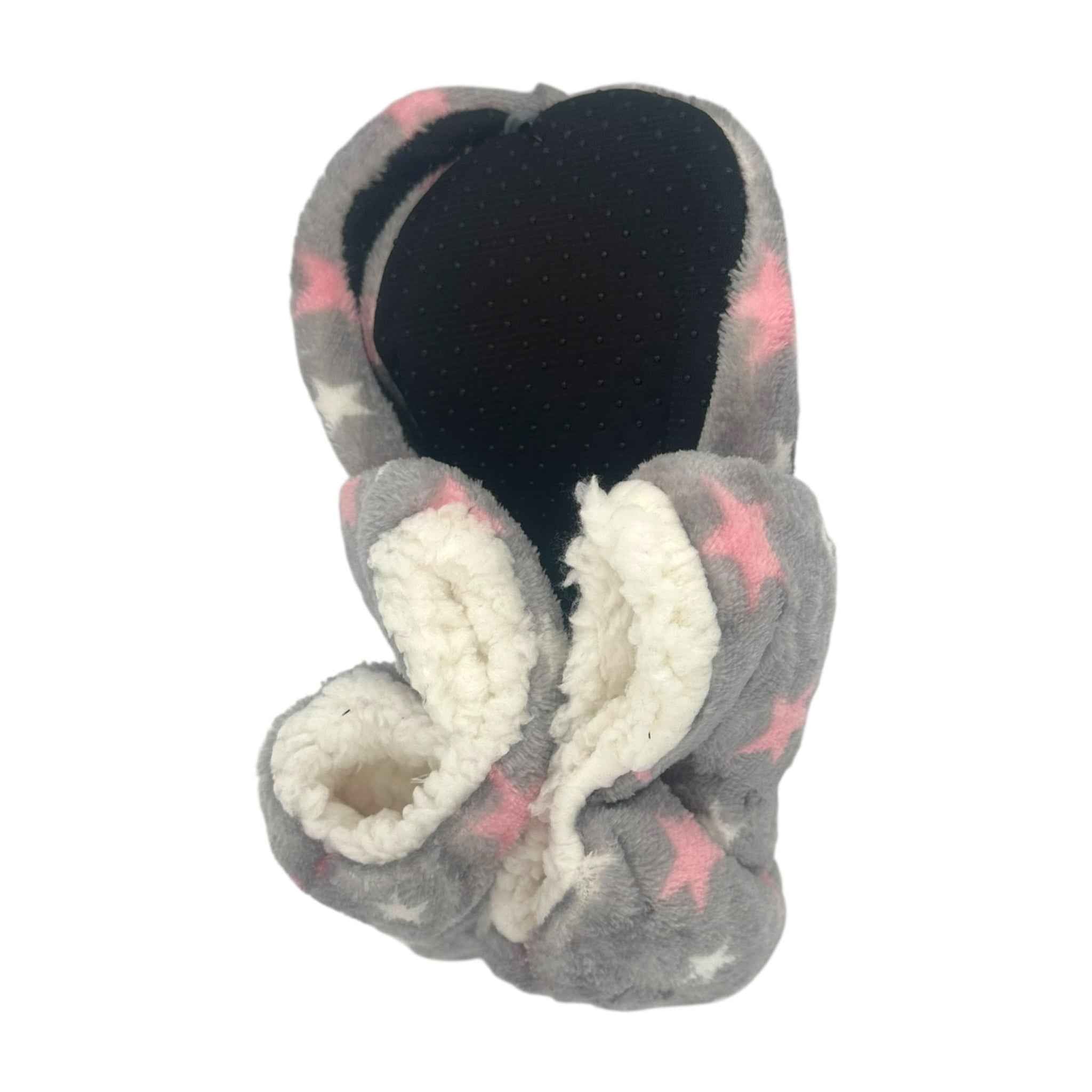 Angel Γυναικείες Παντόφλες Μποτάκια Fleece Λευκό