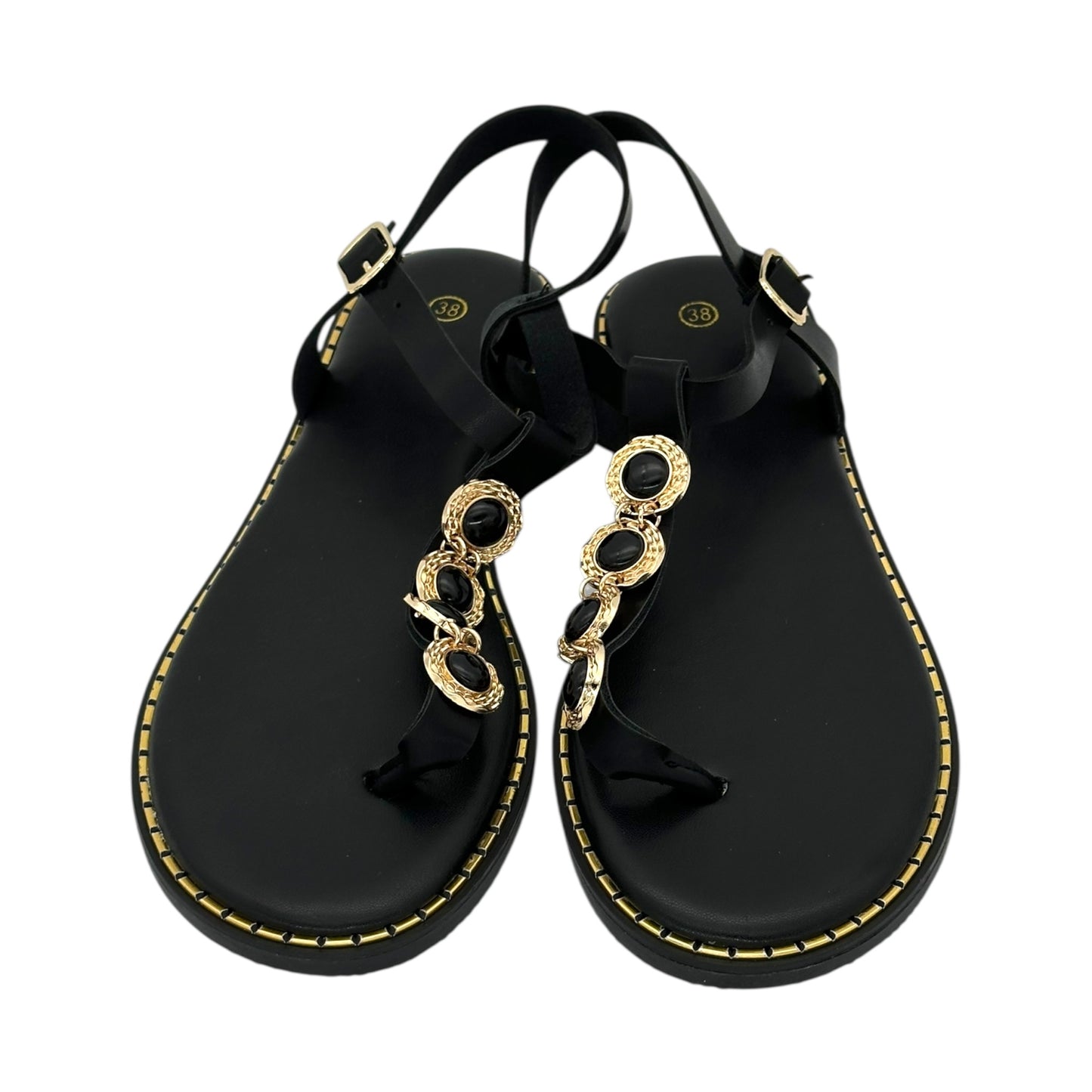 DIAMANTIQUE Σανδάλια Γυναικεία Flat Black