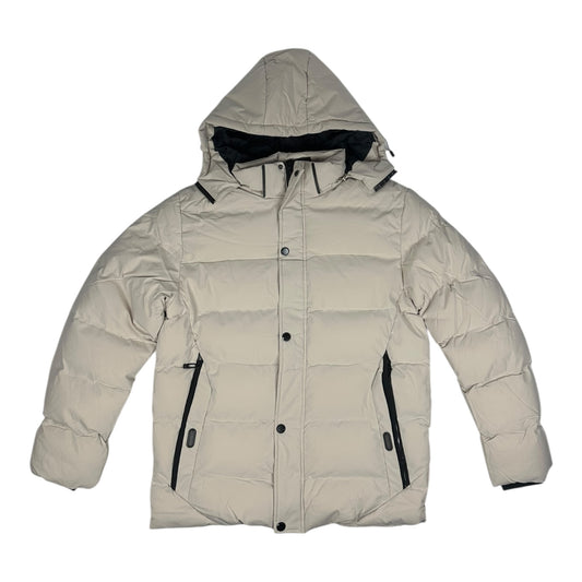 Angel Shopping Χειμωνιάτικο Μπουφάν Puffer Μπεζ