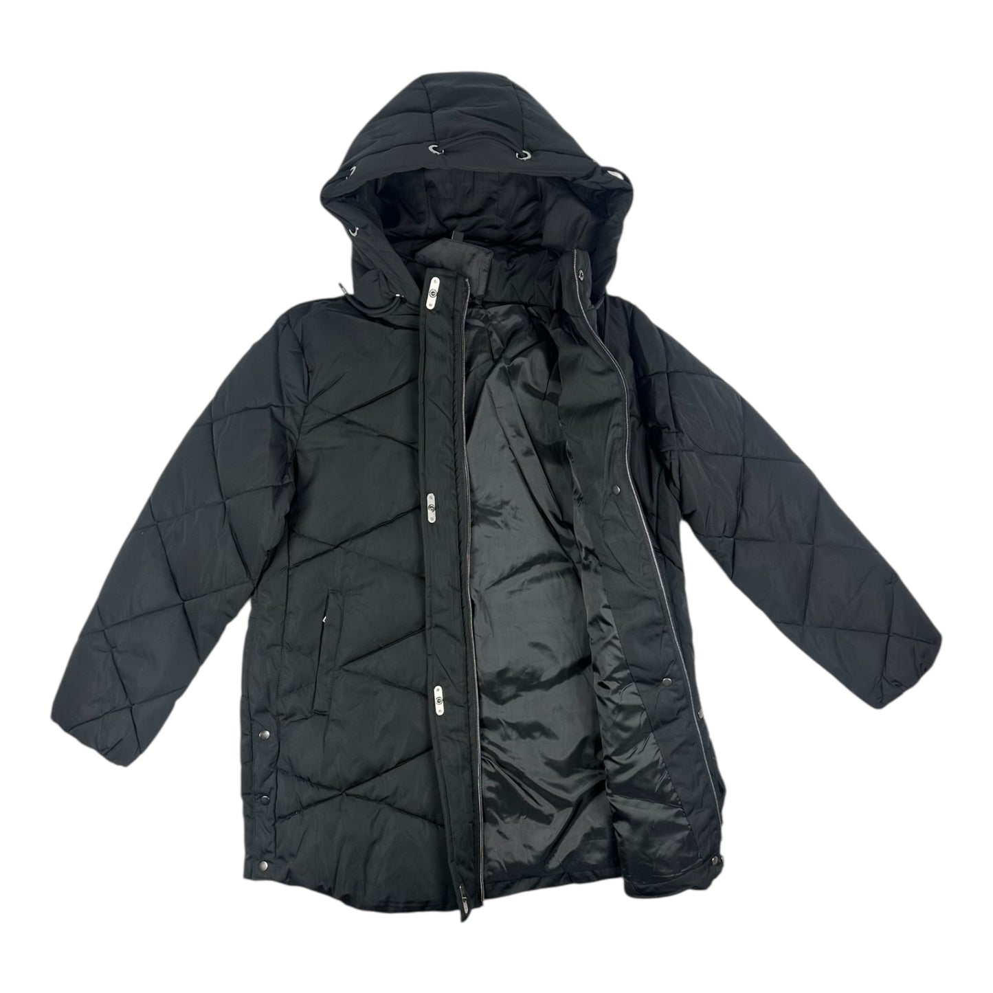 Angel Shopping Μακρύ Γυναικείο Μπουφάν για Χειμώνα Μαύρο