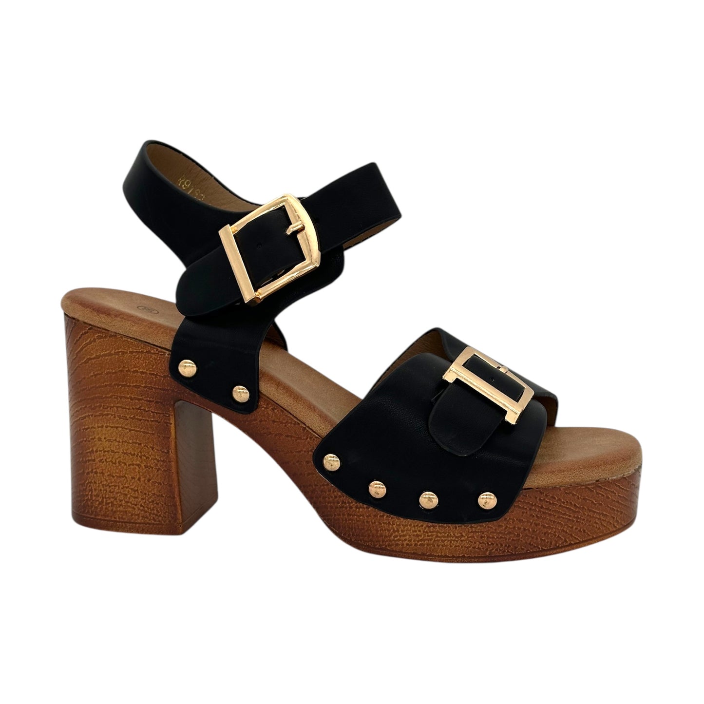 ALTA MODA Women's Platform Sandals Black