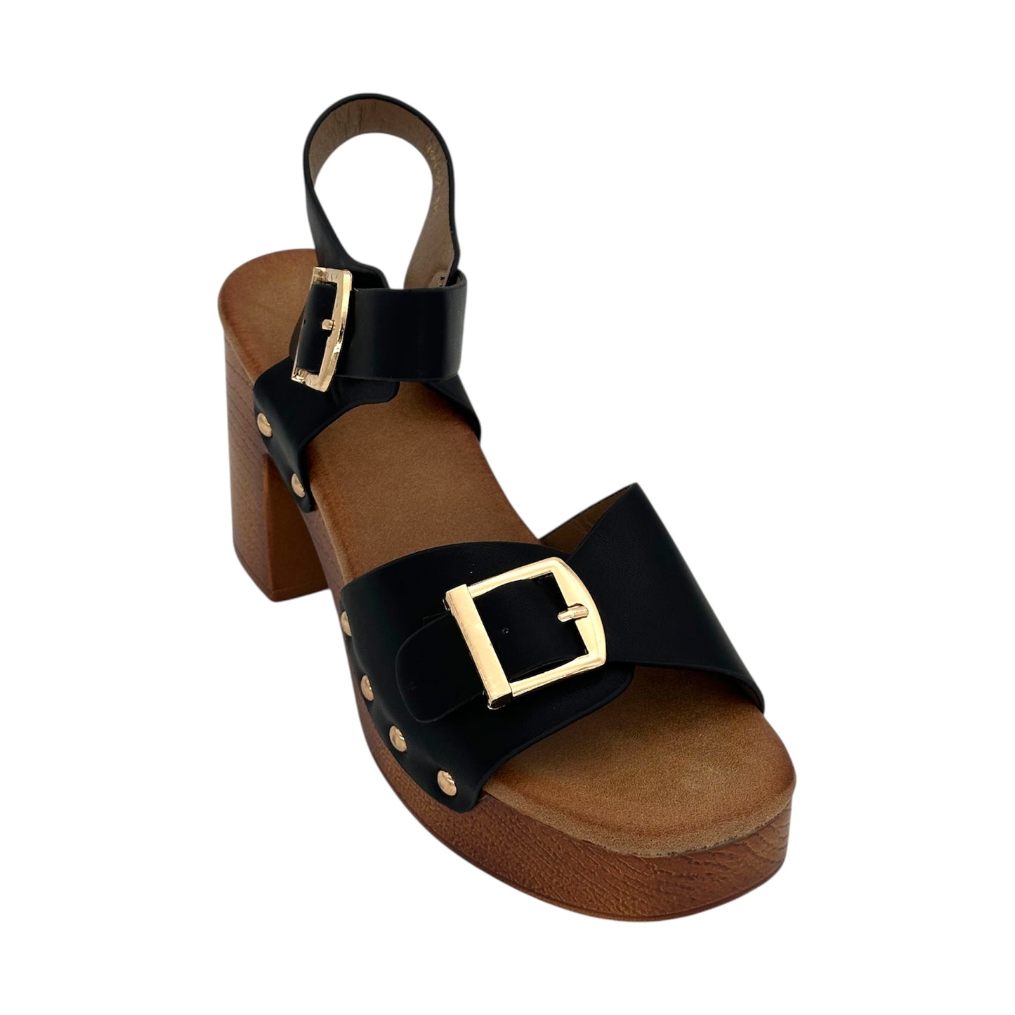 ALTA MODA Women's Platform Sandals Black
