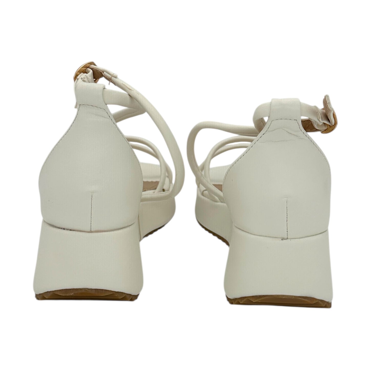 DIAMANTIQUE Multi-Strap Platforms White