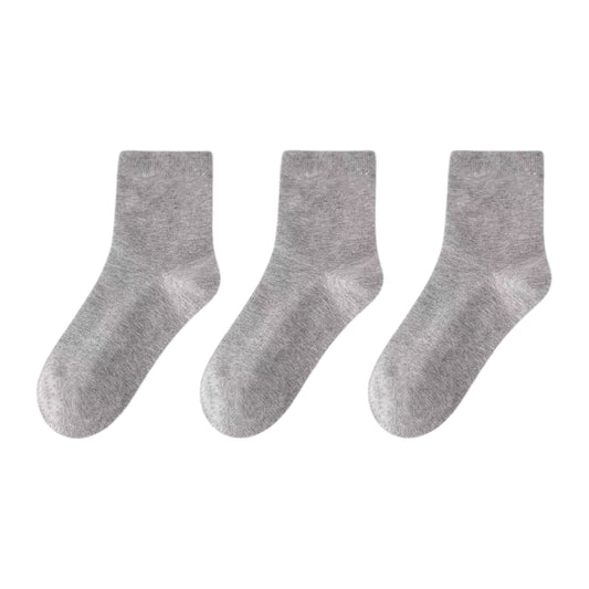 ANGEL SHOPPING Women's Socks Set of 3 Pairs Gray