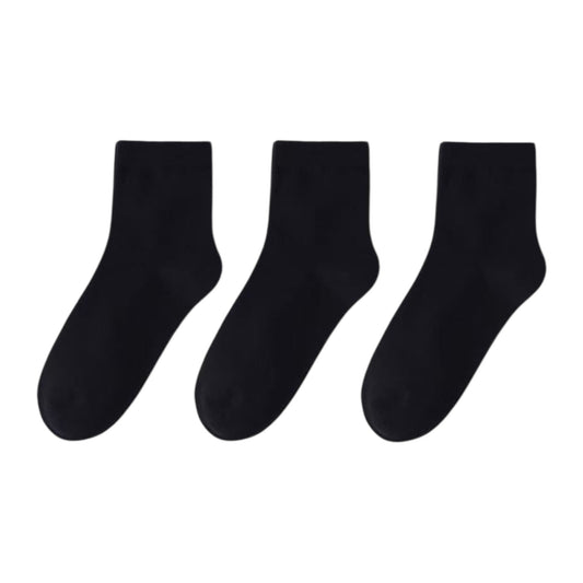 ANGEL SHOPPING Women's Socks Set of 3 Pairs Black