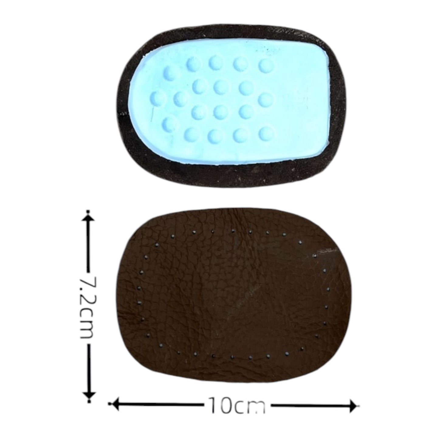 Πάτοι Φτέρνας Δερμάτινη 10*7.2cm 2Pcs Μαύρο