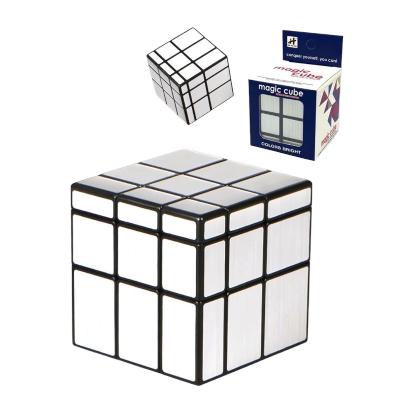 Κύβος Ταχύτητας Mirror 3x3 Speed Cube 5.5*5.5cm Χρώμα Ασημί