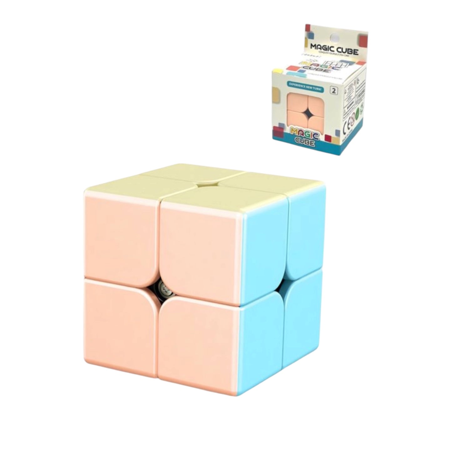 Κύβος Ταχύτητας 2*2 Speed Cube 5*5cm Χρώμα Macaron