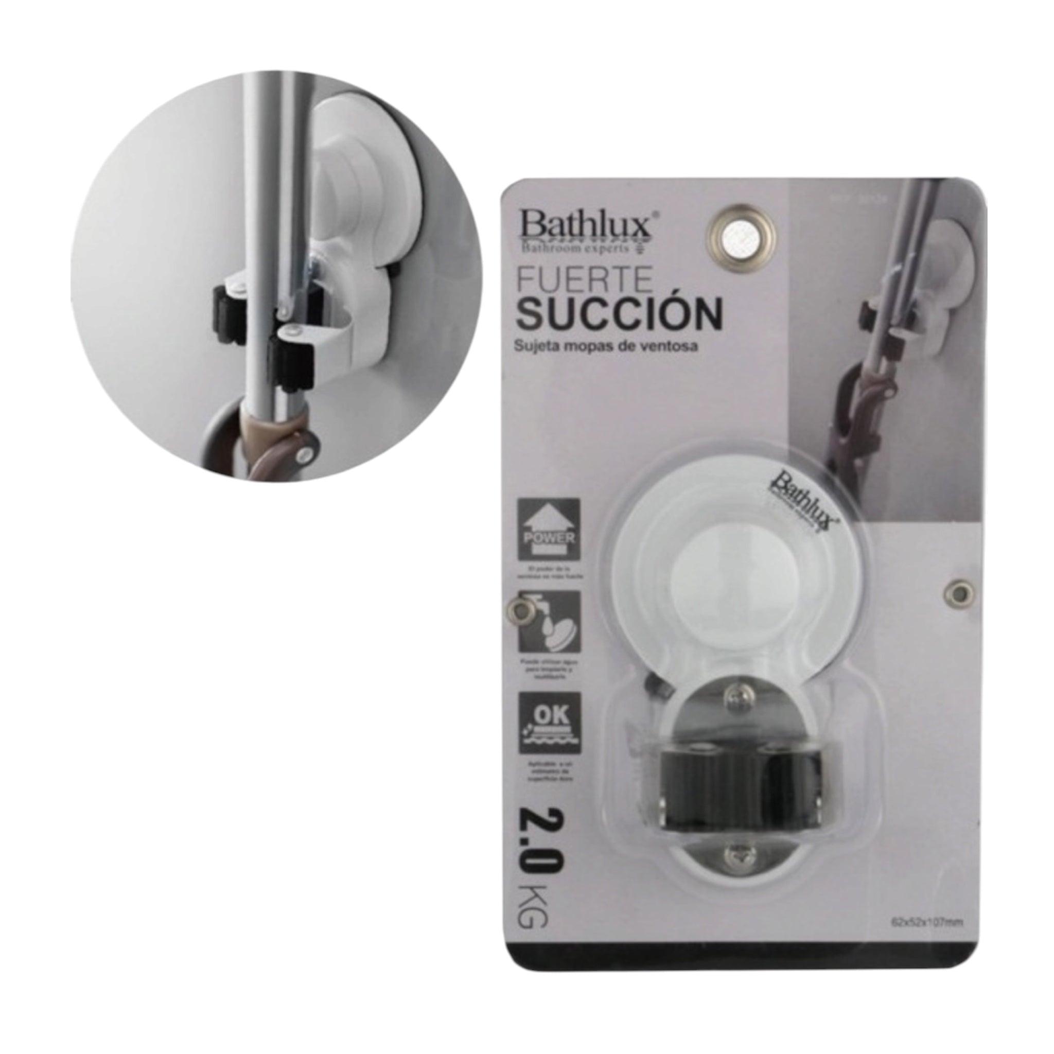 Bathlux Βάση για Σκούπες Bathlux 30124 87001FRV45WH Μαύρο - Angel shopping