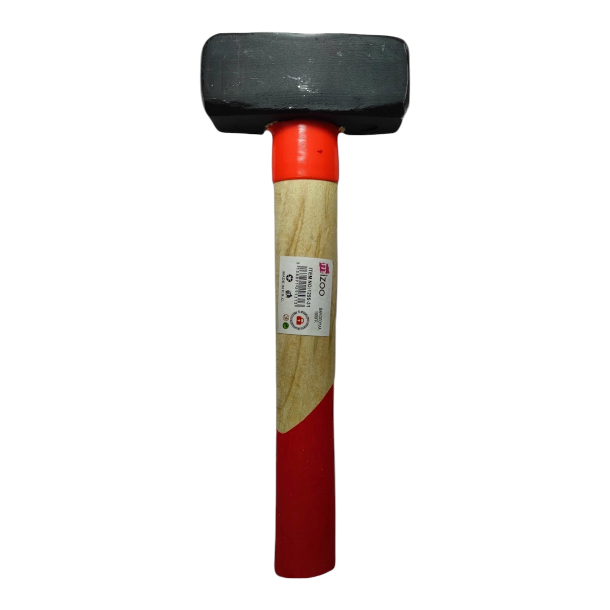 MIZOO Σφυρί Λιθοξόου με Ξύλινη Λαβή 1500g 1295-31