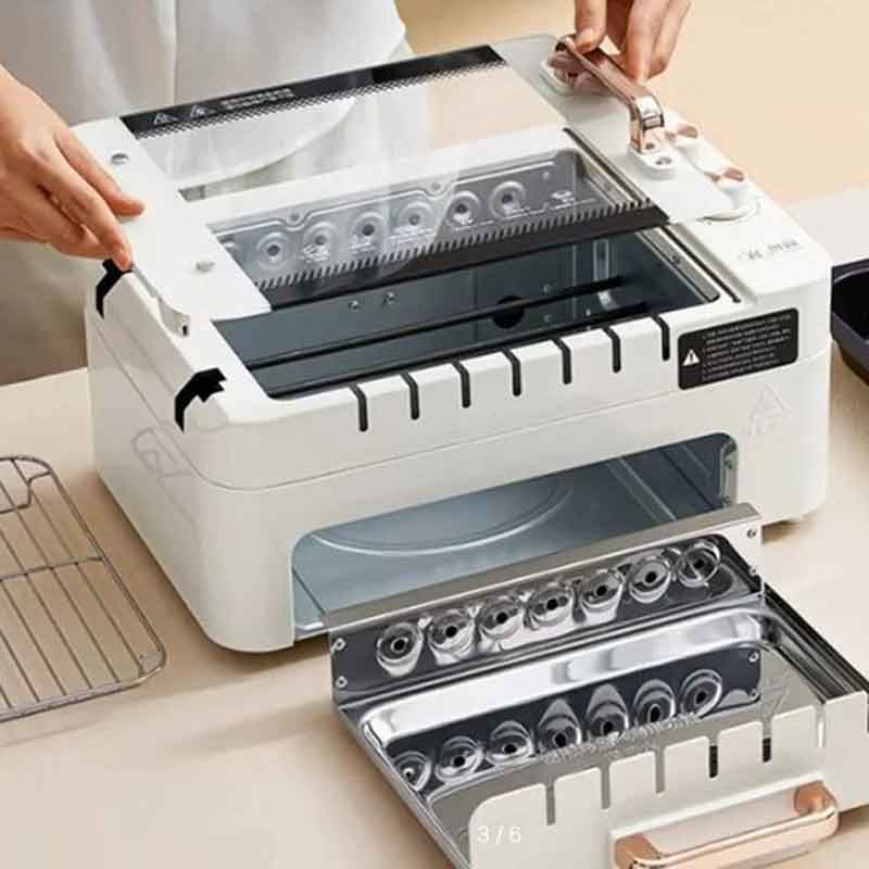 RAF Ηλεκτρικη Ψησταριά 800W R.5423 - Electric Skewers Frying Pan Grill