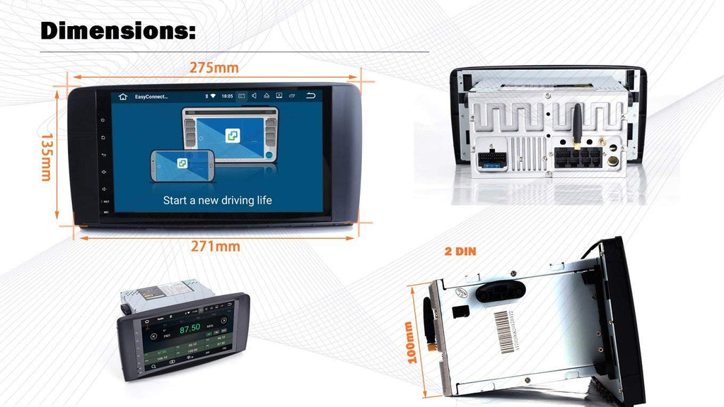 Ηχοσύστημα αυτοκινήτου 2DIN - Mercedes - R-Class - Android - 000828 AUTO-MOTO-BIKE>Είδη αυτοκινήτου>Ηχοσυστήματα 2DIN