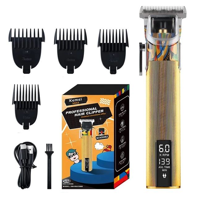 Κουρευτική μηχανή - KM-MAX5086 - Barber - Kemei ΥΓΕΙΑ - ΟΜΟΡΦΙΑ & Fitness>Είδη κομμωτηρίου>Κουρευτικές μηχανές