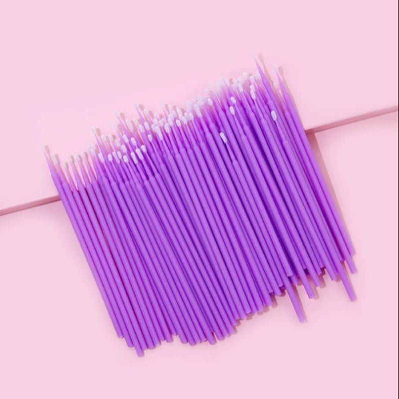 Μίας χρήσης microbrush lash επέκταση βλεφαρίδων 100τεμ.- Μπατονέτα βλεφαρίδας  - All Eyelash Lifting