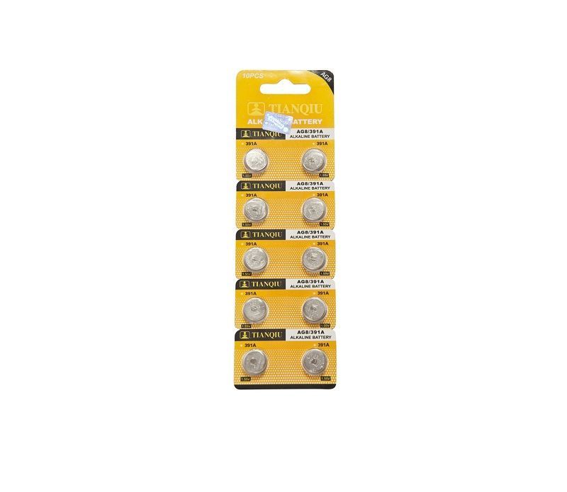 Αλκαλικές μπαταρίες - AG8/391A - 1.5V - 10pcs - 681088