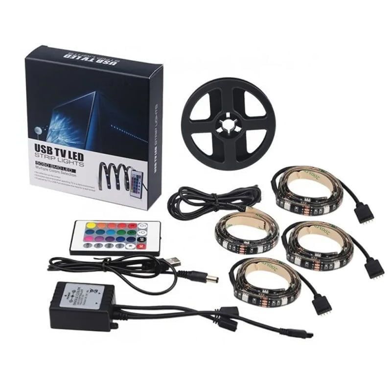 Ταινία Led για TV IP65 RGB Usb TV Led Strip Lights 5050 SMD Led 4x50cm - Angel shopping