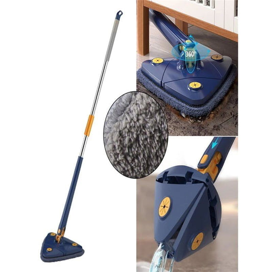 Περιστρεφόμενη τρίγωνη σφουγγαρίστρα 1.3m - Triangle mop