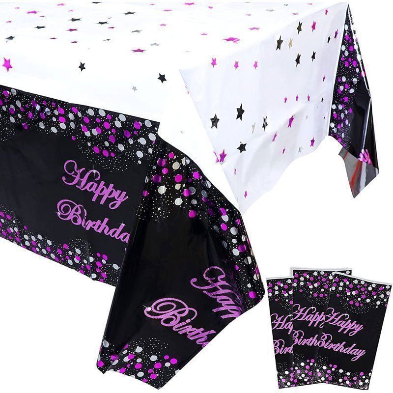 Αδιάβροχο Τραπεζομάντηλο Glitter Foil Party 137x183cm - Plastic tablecover