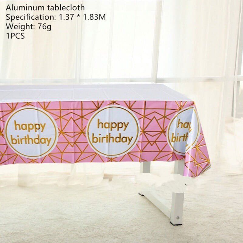 Αδιάβροχο Τραπεζομάντηλο Glitter Foil Party 137x183cm - Plastic tablecover