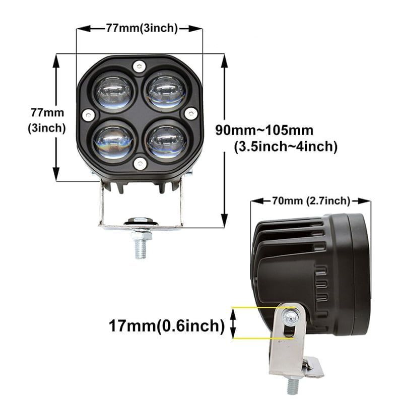 Προβολέας εργασίας 4 LED 10-30V - LED work light