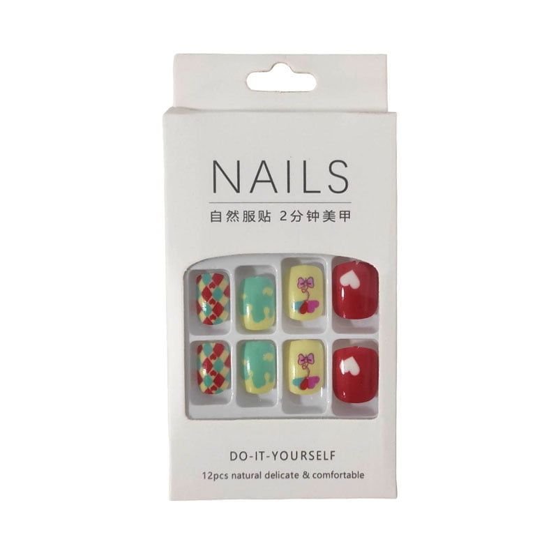 Αυτοκόλλητα νύχια σε διάφορα σχέδια - Press-on fake nails