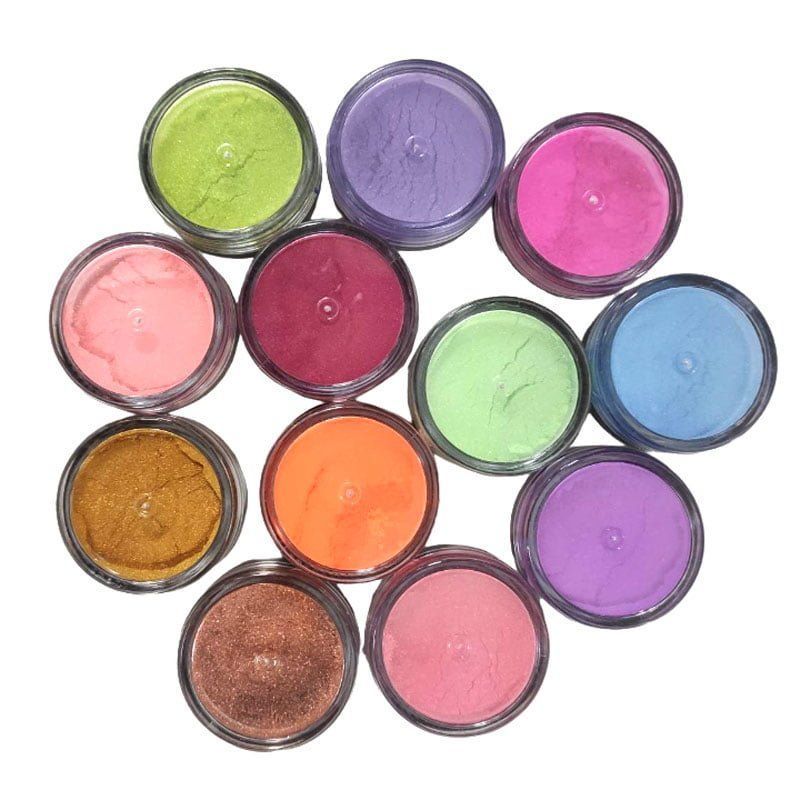 Σκόνη νυχιών σετ 12 διαφορετικά χρώματα - Nail powder