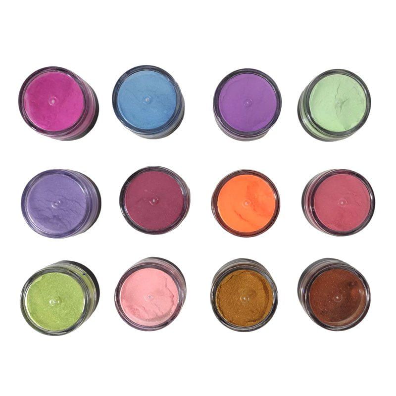 Σκόνη νυχιών σετ 12 διαφορετικά χρώματα - Nail powder