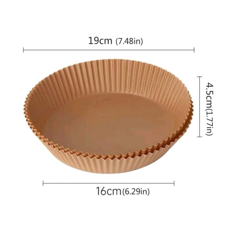 Bellhowell Αντικολλητικό Χαρτί για Air Fryer 50τμχ - Air fryer pad paper