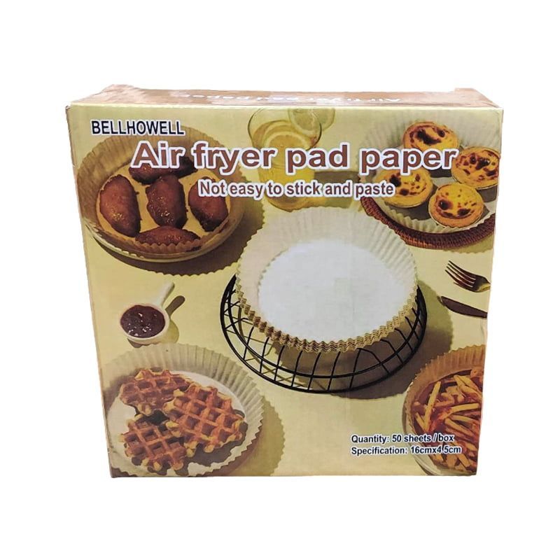 Bellhowell Αντικολλητικό Χαρτί για Air Fryer 50τμχ - Air fryer pad paper