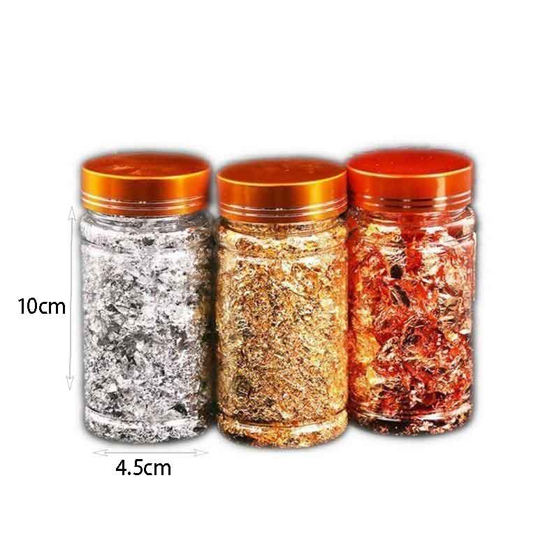 Φύλλα ασήμι για διακόσμηση νυχιών  - Nail art decoration foil glitter